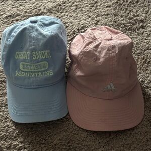 Pink and Blue Hat duo